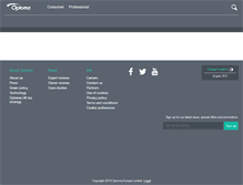 Tablet Screenshot of optoma.eu
