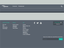 Tablet Screenshot of optoma.nl