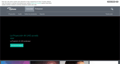 Desktop Screenshot of optoma.es