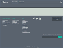 Tablet Screenshot of optoma.es